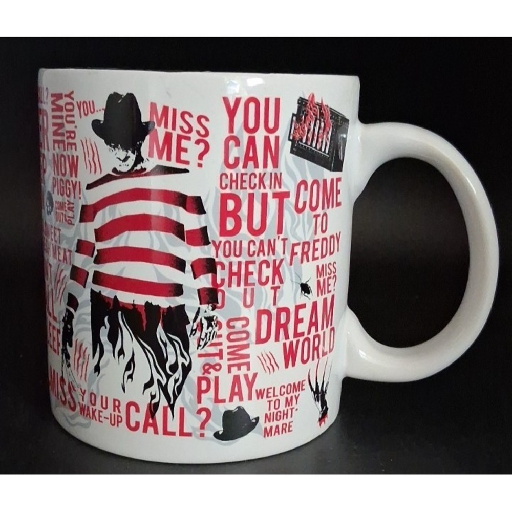 Coffee Mug Freddy Krueger Nightmare On Elm Street Never Sleep Again 20 Oz